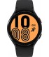 Samsung Galaxy Watch 4, 44 mm, color negro, resistente al agua, reloj inteligente inalámbrico, correa deportiva, Wi-Fi/Bluetooth