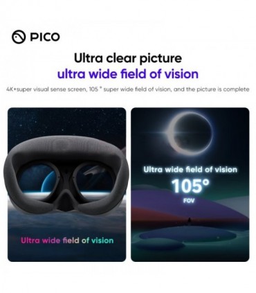 Todo en uno, Pico4 3D VR gafas 4K + pantalla para juegos de Metaverse y Stream