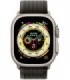 Apple Watch Ultra (GPS+Cellular) Smartwatch con Caja de Titanio 49mm Robusta y Correa Trail Negra/Gris (M/L). GPS de Precisión,