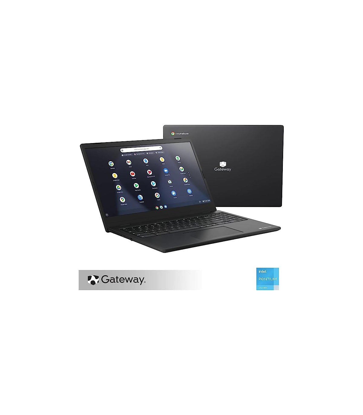 Gateway Chromebook de 15,6", Intel® Pentium® Silver N6000, Cuatro núcleos, Memoria de 4 GB, Almacenamiento de 128 GB, cámara Web