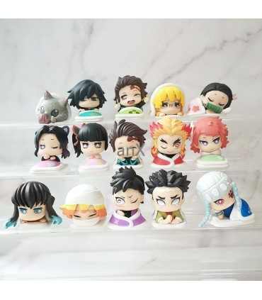 Figuras de acción de Kimetsu no Yaiba, figurillas del anime Kimetsu no Yaiba, de personajes Nezuko, Tanjirou, Zenitsu, Giyuu, In