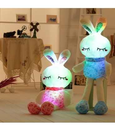 Juguete luminoso Led de 75CM para niños, muñeco de conejo de felpa, regalo de cumpleaños para chico de Año Nuevo, novia, WJ447 