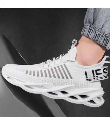 ZHANGXI-Zapatillas de correr para hombre, calzado deportivo cómodo para exteriores, transpirable, atlético, para caminar y trota