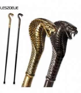 Cobra-Head-bastones de lujo para hombre y mujer, bastón decorativo para caminar, elegante, a la moda, Vintage