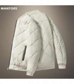 Abrigo de algodón para hombre, chaqueta gruesa y cálida de lana, Parkas informales, Tops, prendas de vestir exteriores con patró