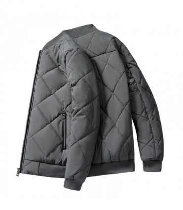 Abrigo de algodón para hombre, chaqueta gruesa y cálida de lana, Parkas informales, Tops, prendas de vestir exteriores con patró