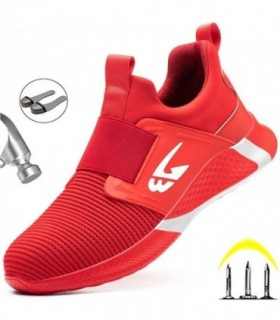 Zapatos de seguridad para hombre y mujer, calzado de trabajo con punta de acero, antiperforación, Industrial, Unisex