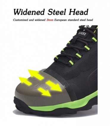 SUADEX-zapatos de seguridad antigolpes para hombre, botas de trabajo indestructibles con punta de acero, transpirables, talla Eu