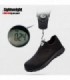 LARNMERM-zapatos de seguridad para hombre y mujer, calzado de trabajo con punta de acero, ligero y transpirable, protección para