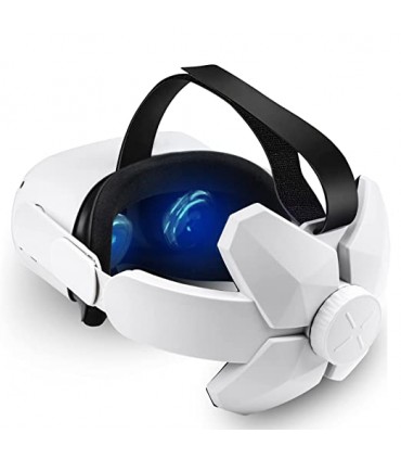 Correa de cabeza VR compatible con Meta Quest 2, Oculus Quest 2 accesorios con cojín de cabeza, repuesto para correa Elite cómod