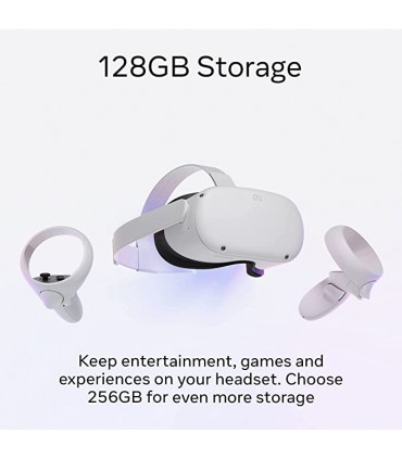 Meta Quest 2 — Auriculares avanzados de realidad virtual todo en uno — 128 GB / 256 GB